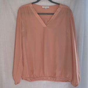 Chaus V-neck Blouse | Peach | Medium